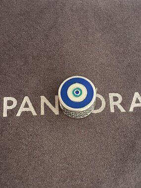 Pandora Evil Eye Silver Dangle Charm